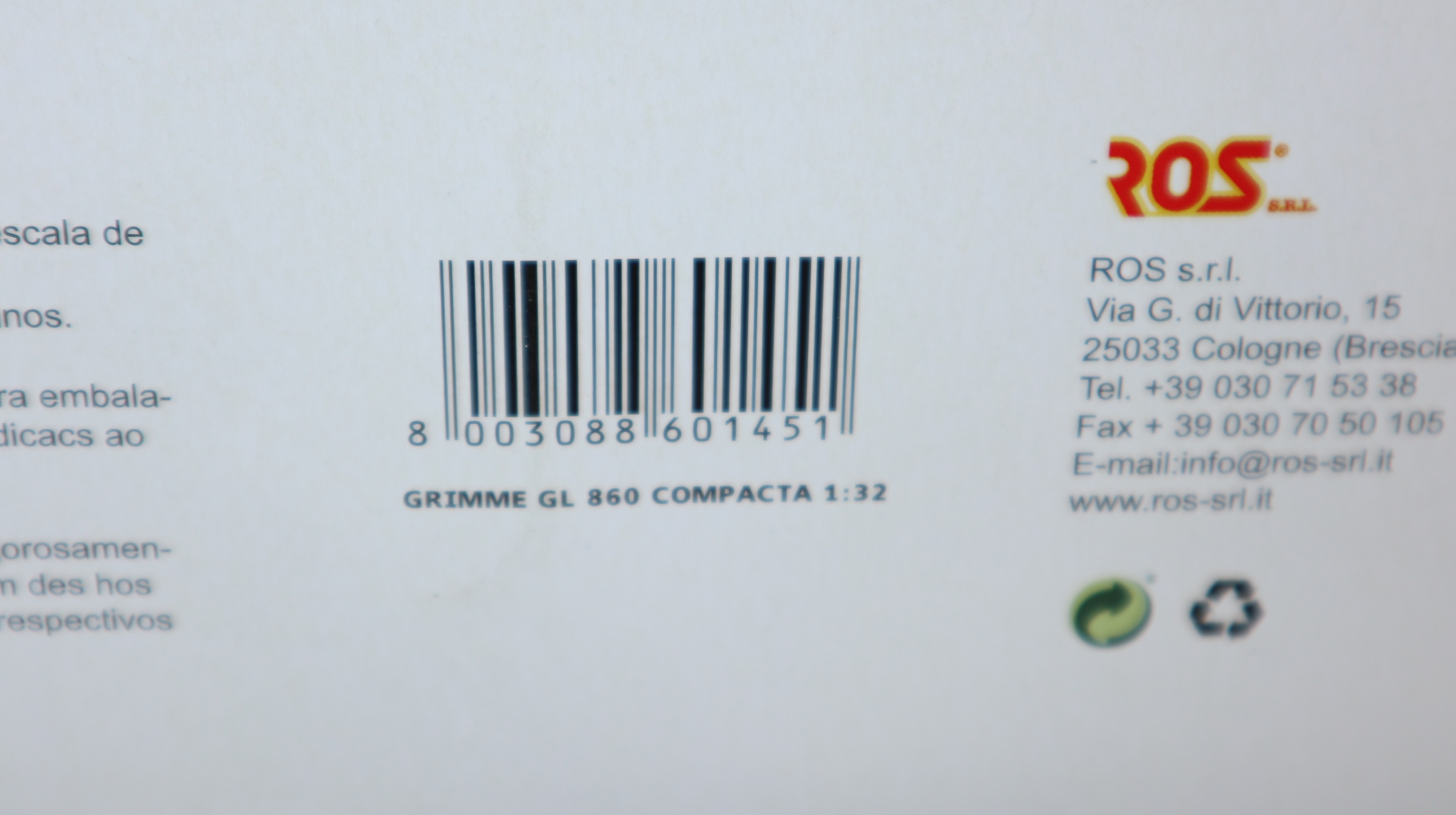 ROS  601451 in 1:32, Grimme Kartoffelleger Compacta GL 860, NEU in OVP