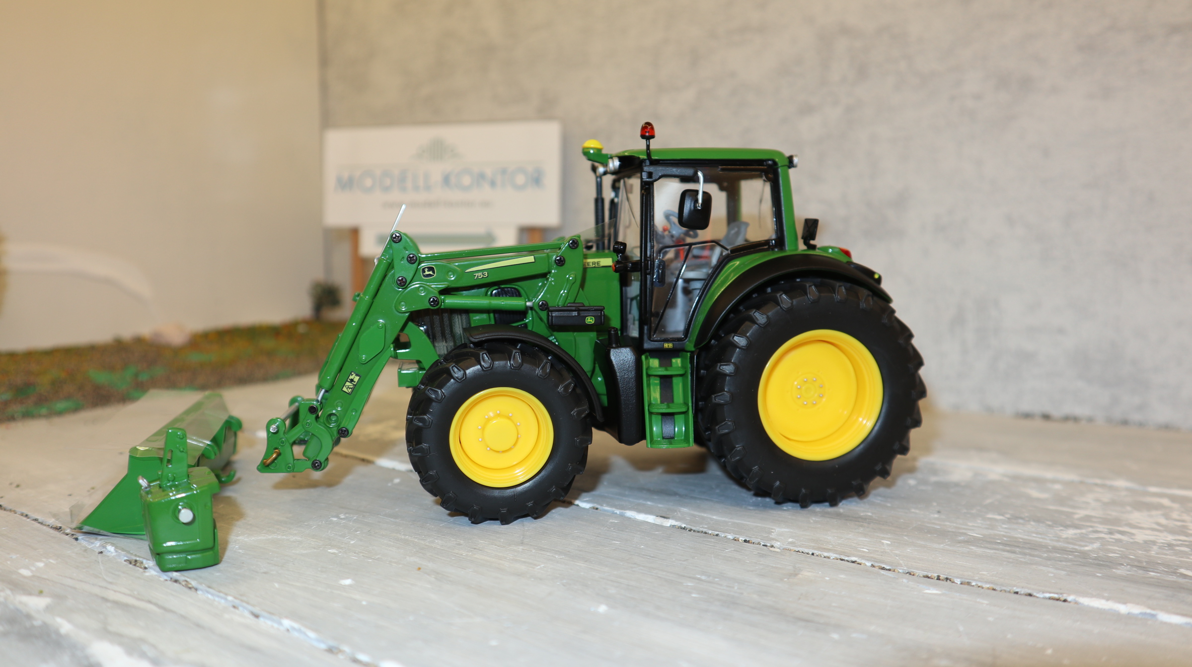 Wiking 077309 in 1:32,  John Deere 7430 mit Frontlader, NEU in OVP