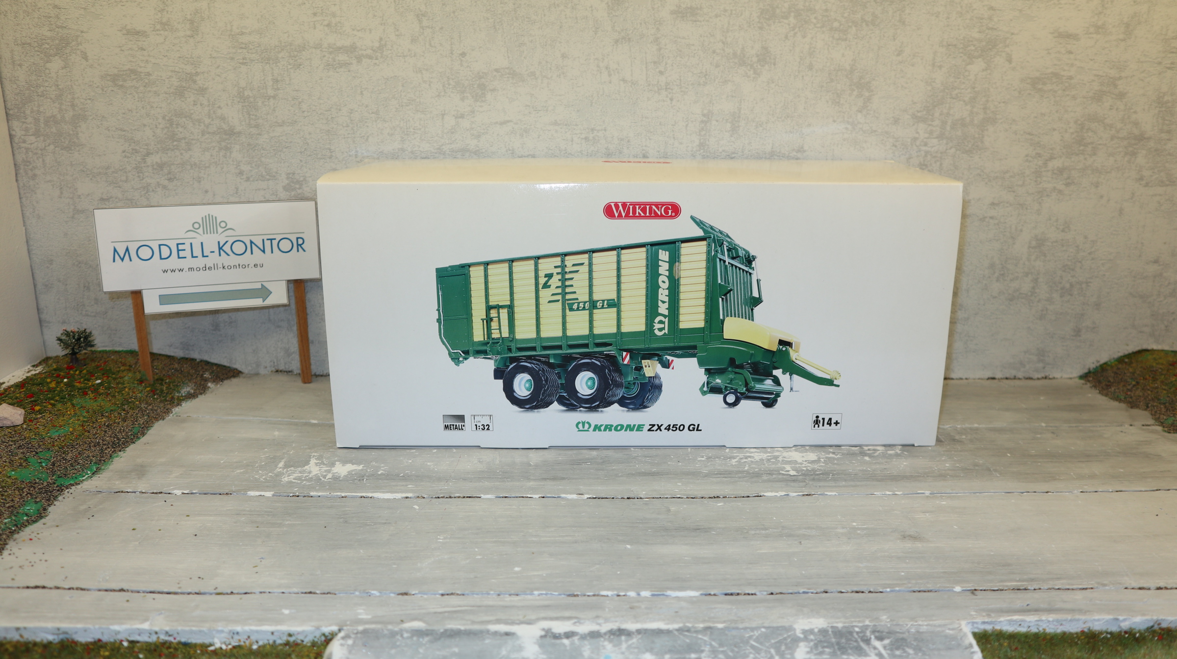 Wiking 077302 in 1:32,  KRONE Ladewagen ZX 450 GL, NEU in OVP