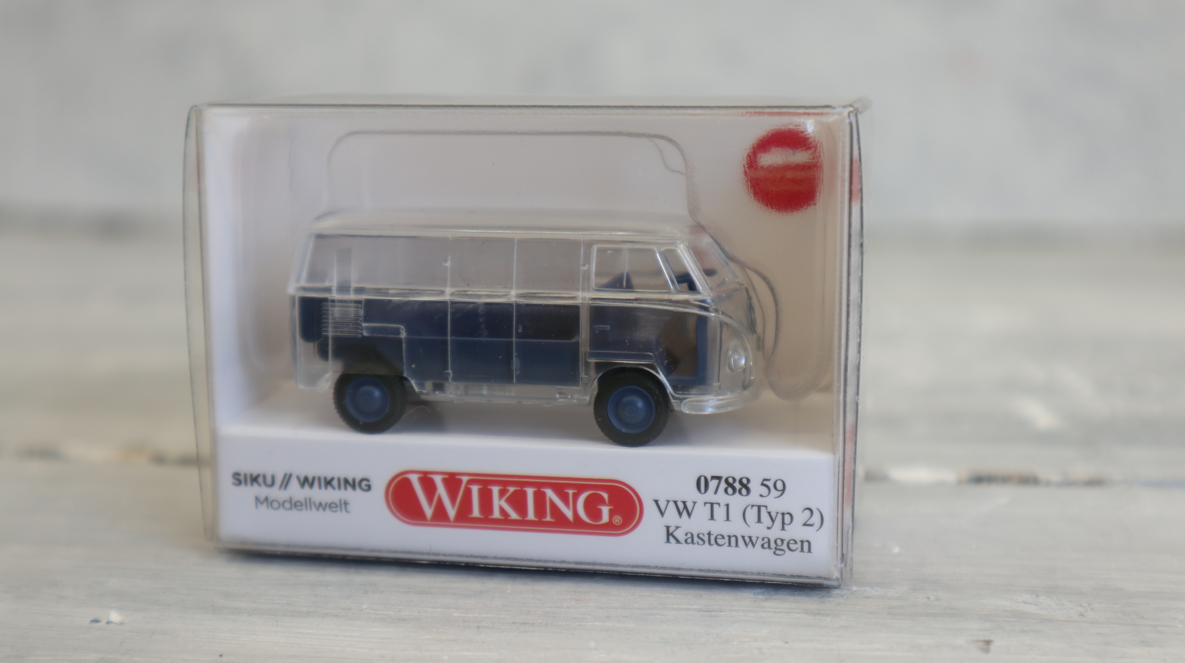 Wiking 078859 in 1:87 VW T1 Kastenwagen durchsichtig, WIKING Modellwelt, Neu in OVP