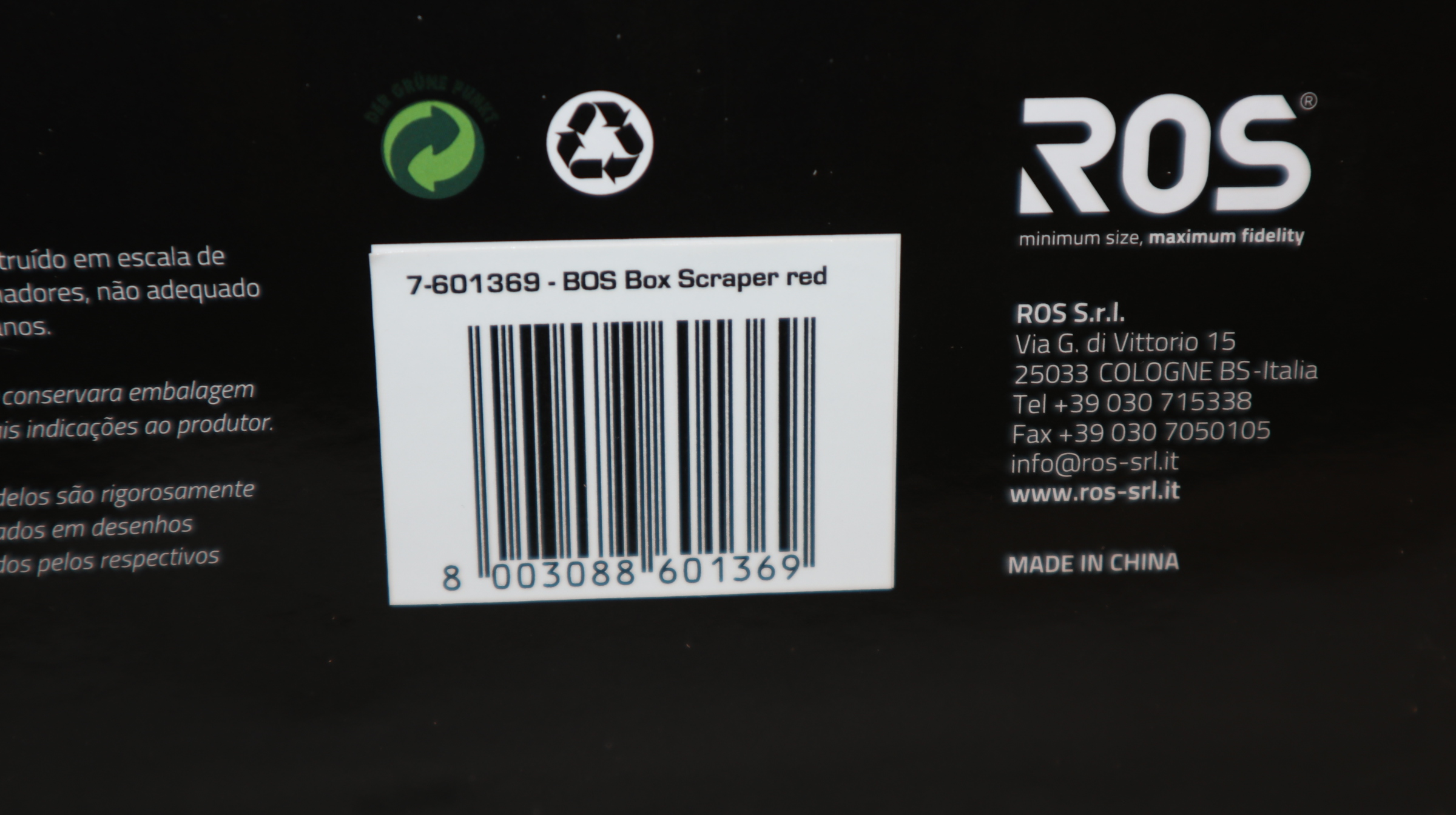 ROS 601369 in 1:32, BOS Box Scraper ROT, NEU in OVP
