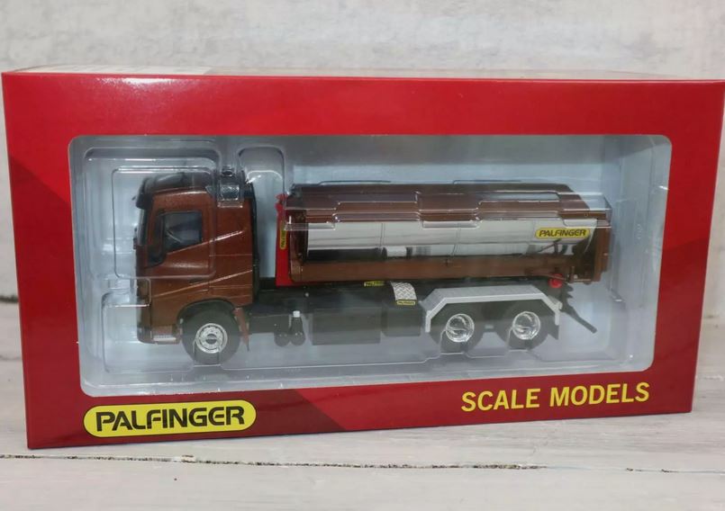 WSI 02-2192 in 1:50, VOLVO FH4, Abroller PALFINGER mit Thermomulde, NEU in OVP