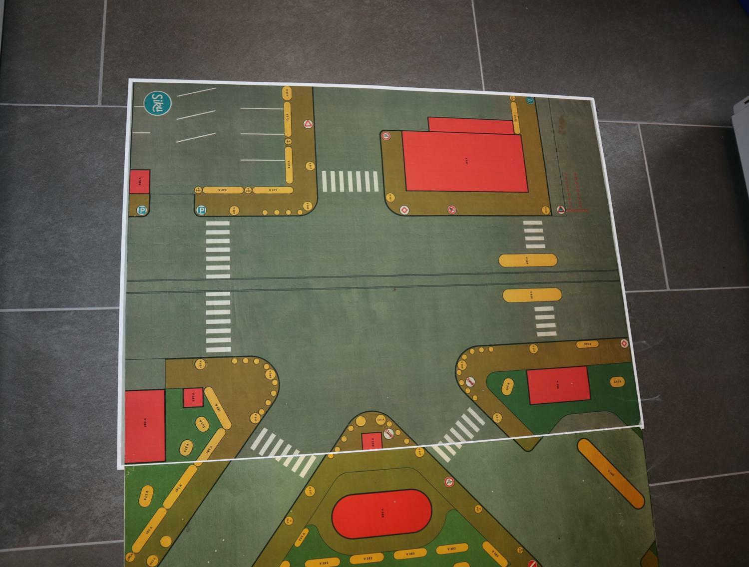 Siku V555 Verkehrsplan als Reprodruck auf schwerem Papier beide Seiten