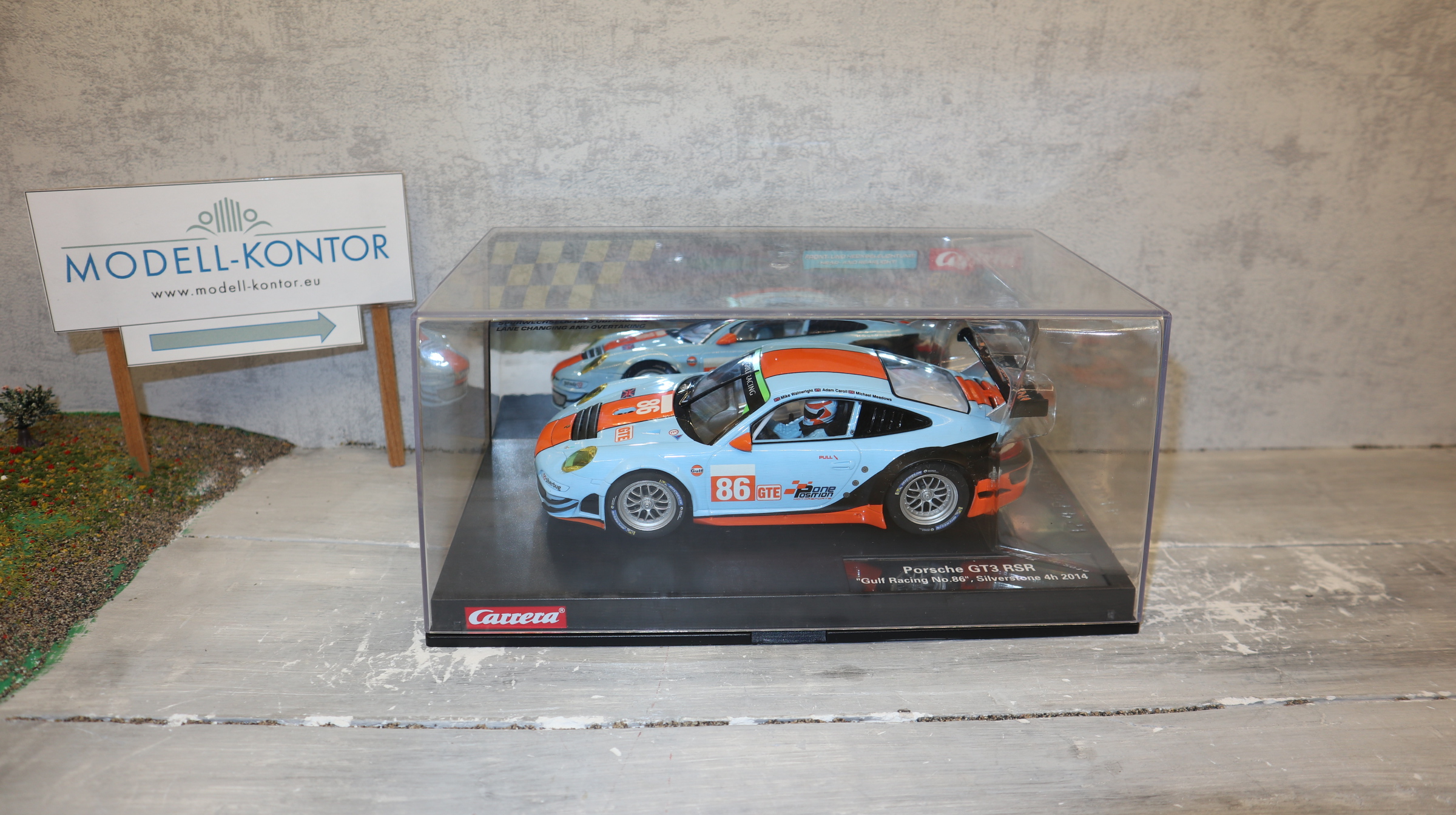Carrera 23810 in 1:24, Porsche 911 GT3 RSR "Gulf Racing No.86", versiegelt, NEU in OVP