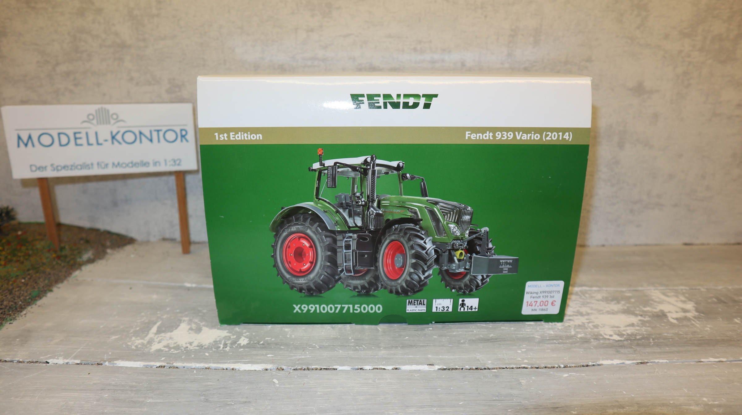 Wiking X991007715000 in 1:32,  Fendt 939 1.Edition 2014, NEU in OVP