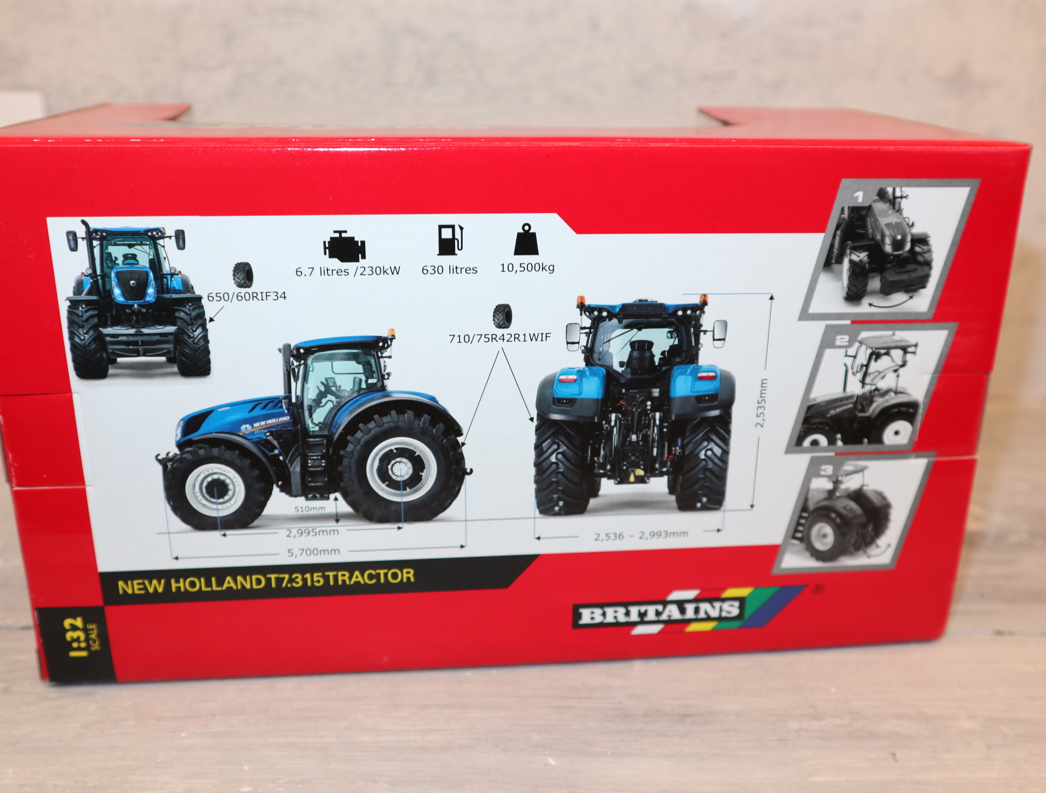 Britains 43149 in 1:32 New Holland T7.315, NEU in OVP