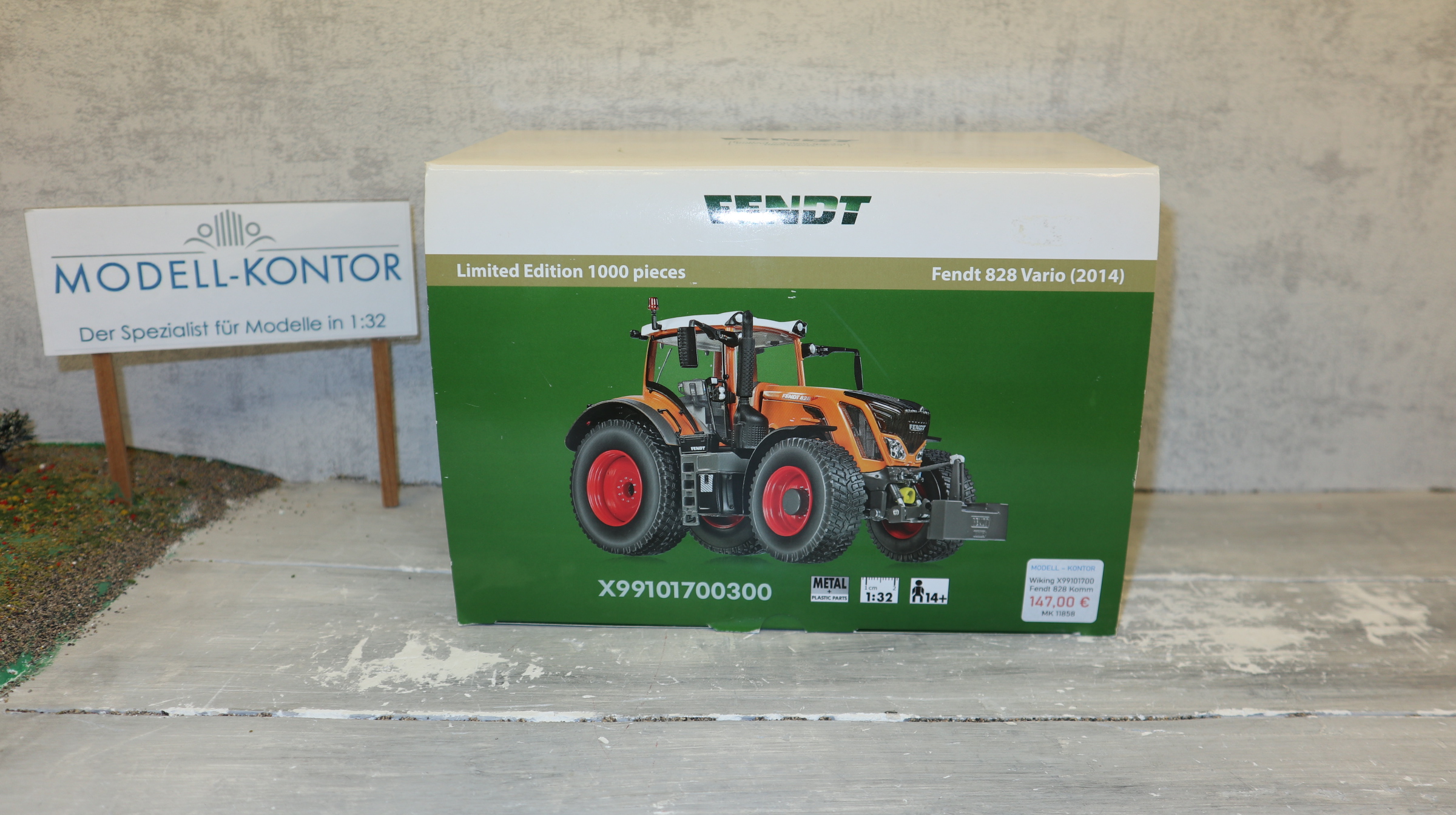 Wiking X99101700300 in 1:32,  Fendt 828 Kommunal , NEU in OVP