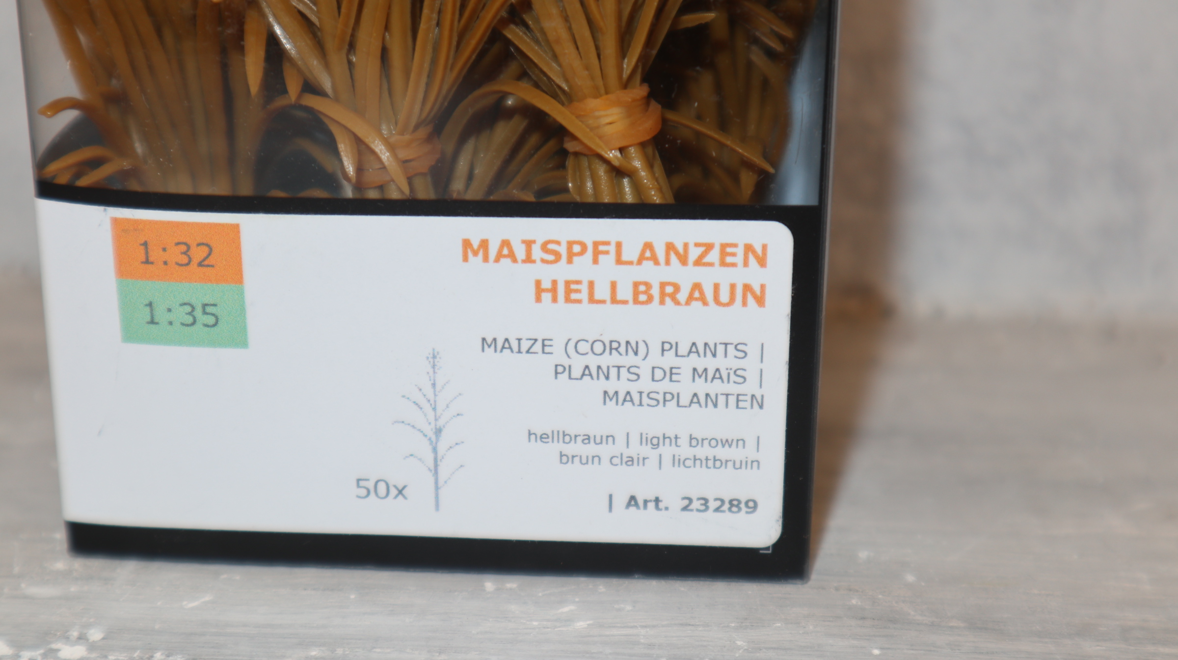 Juweela 23289 in 1:32 Maispflanzen hellbraun (50 Stück) , NEU in OVP
