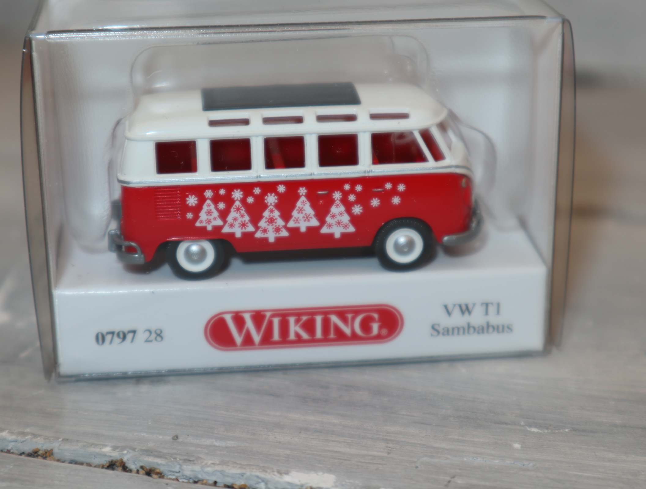 Wiking 079728 in 1:87 VW T1 Weihnachtsbus 2021, Neu in OVP