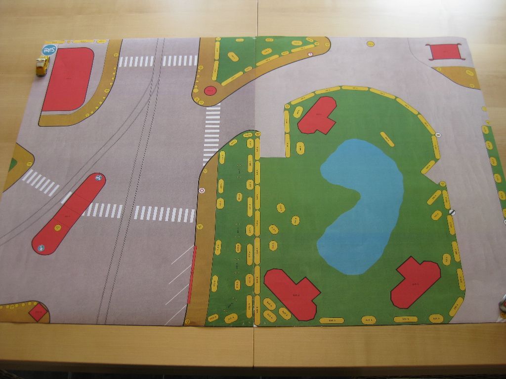 Siku V639 Verkehrsplan als Reprodruck auf schwerem Papier beide Seiten