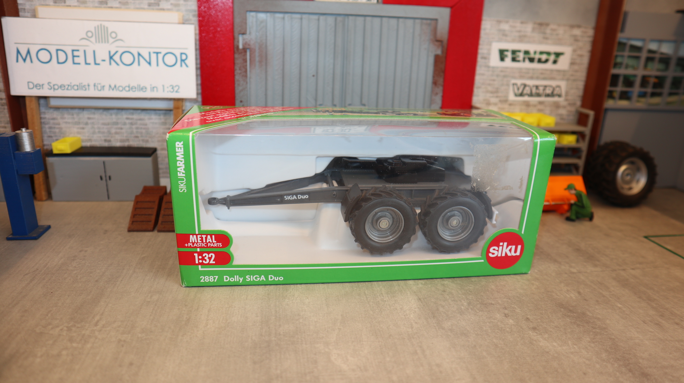 Siku 2887 in 1:32,  Dolly SIGA Duo mit Treckerreifen, NEU in OVP