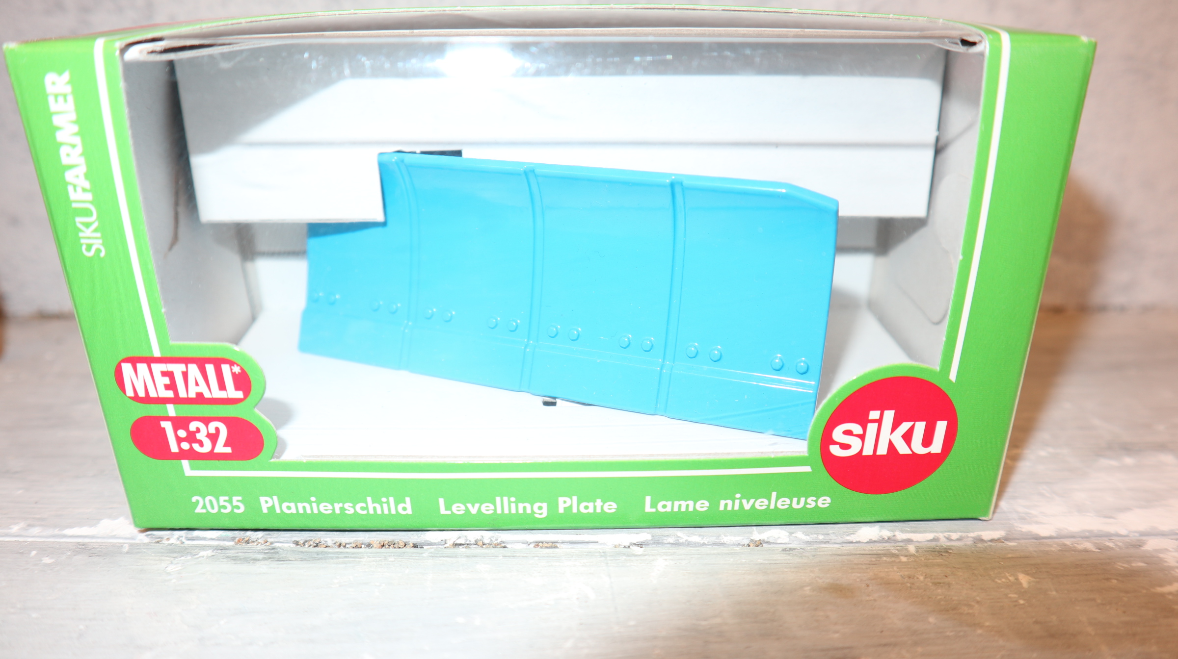 Siku 2055 in 1:32, Planierschild BLAU, NEU in OVP