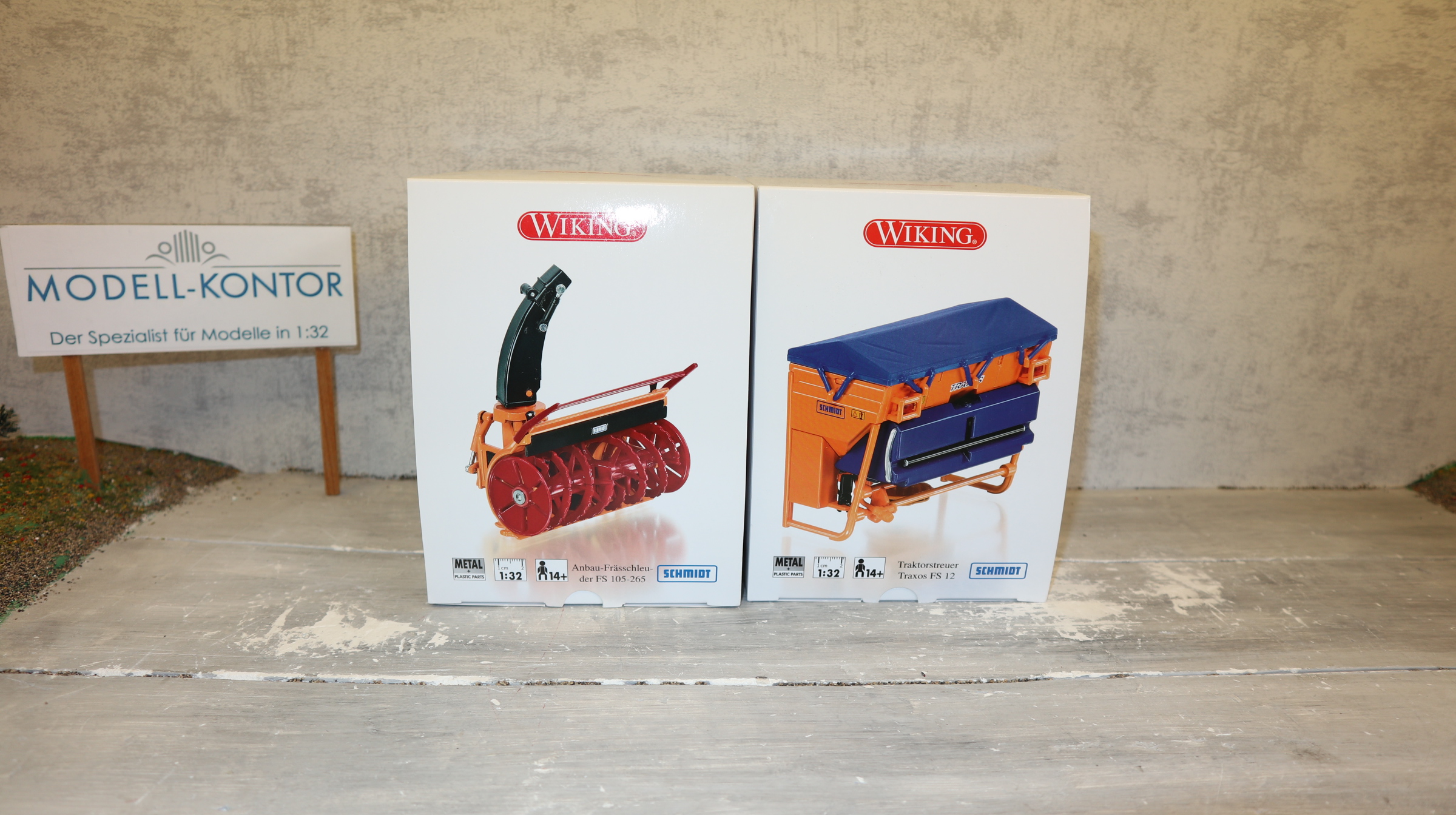 Wiking 077390 + 077389 in 1:32,  Winterdienst-Set, NEU in OVP