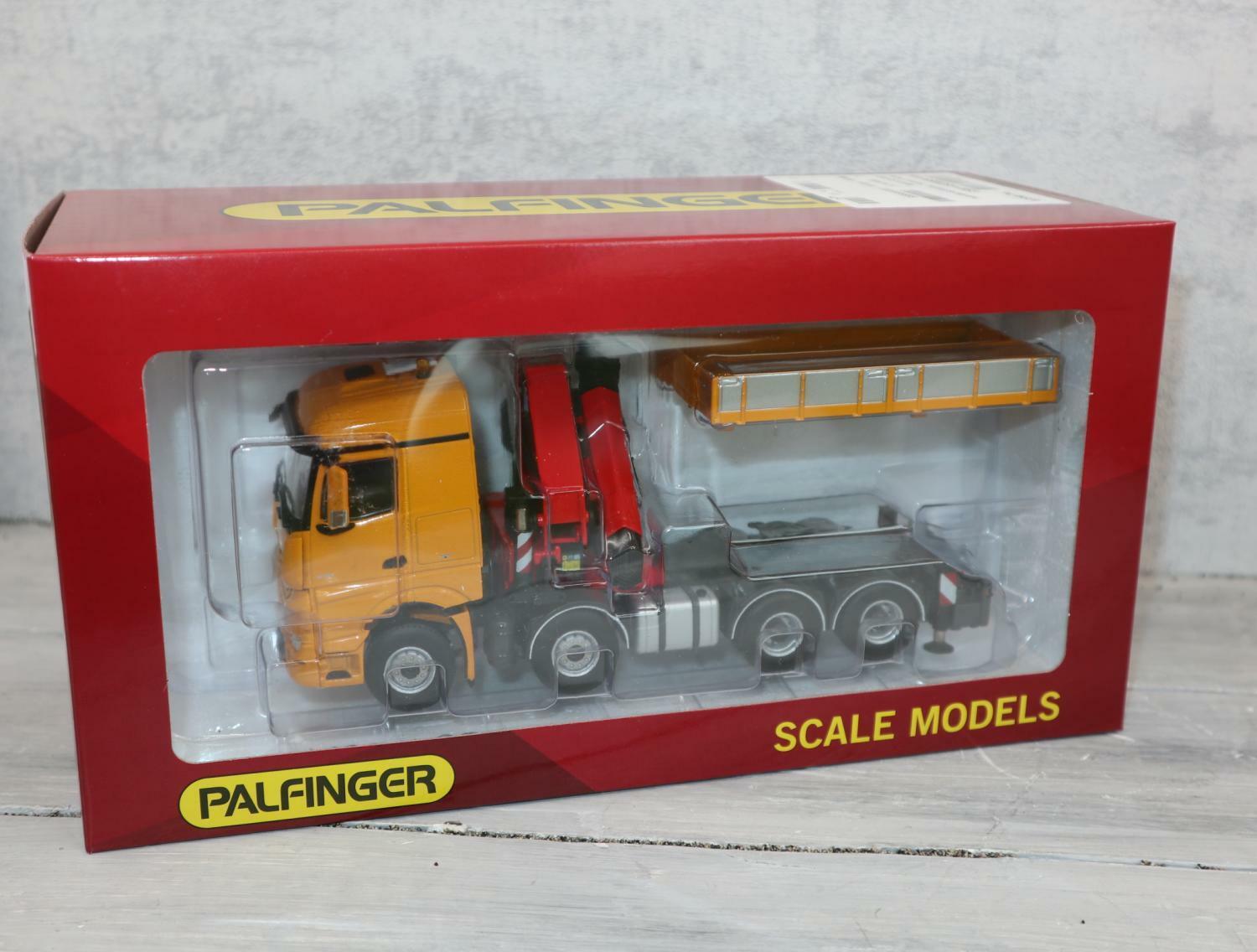 WSI 02-2216 in 1:50, MB Actros gelb PALFINGER mit PK 65002SH, Neu in OVP WSI 02-2216 in 1:50, MB Actros gelb PALFINGER mit PK 65002SH, Neu in OVP