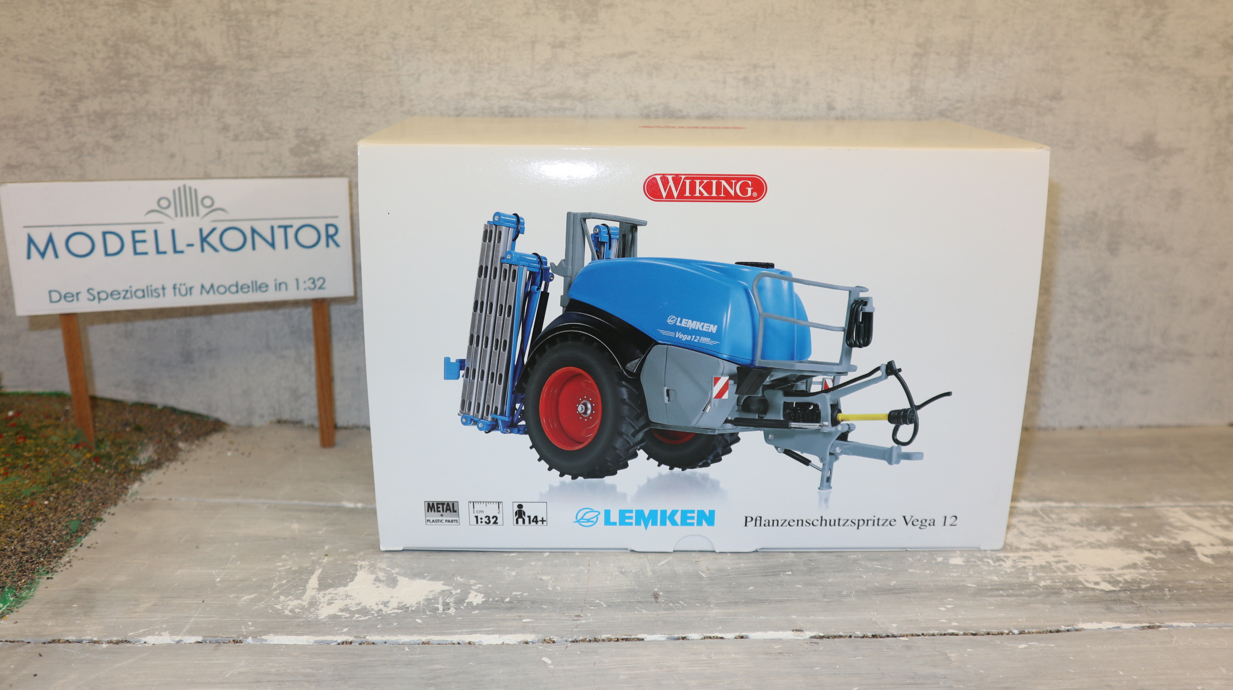 Wiking 077820 in 1:32, Lemken Vega 12 Pflanzenschutzspritze, NEU in OVP