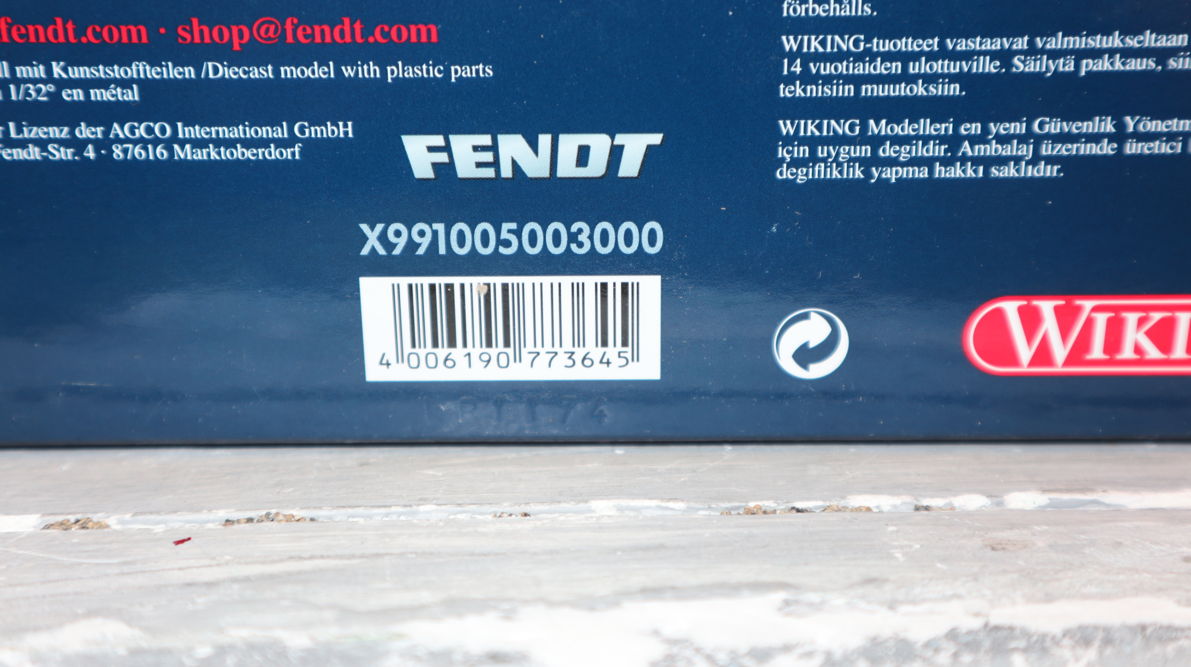 Wiking X991005003000 in 1:32,  Fendt 939 Vario BlackBeauty  NEU in OVP